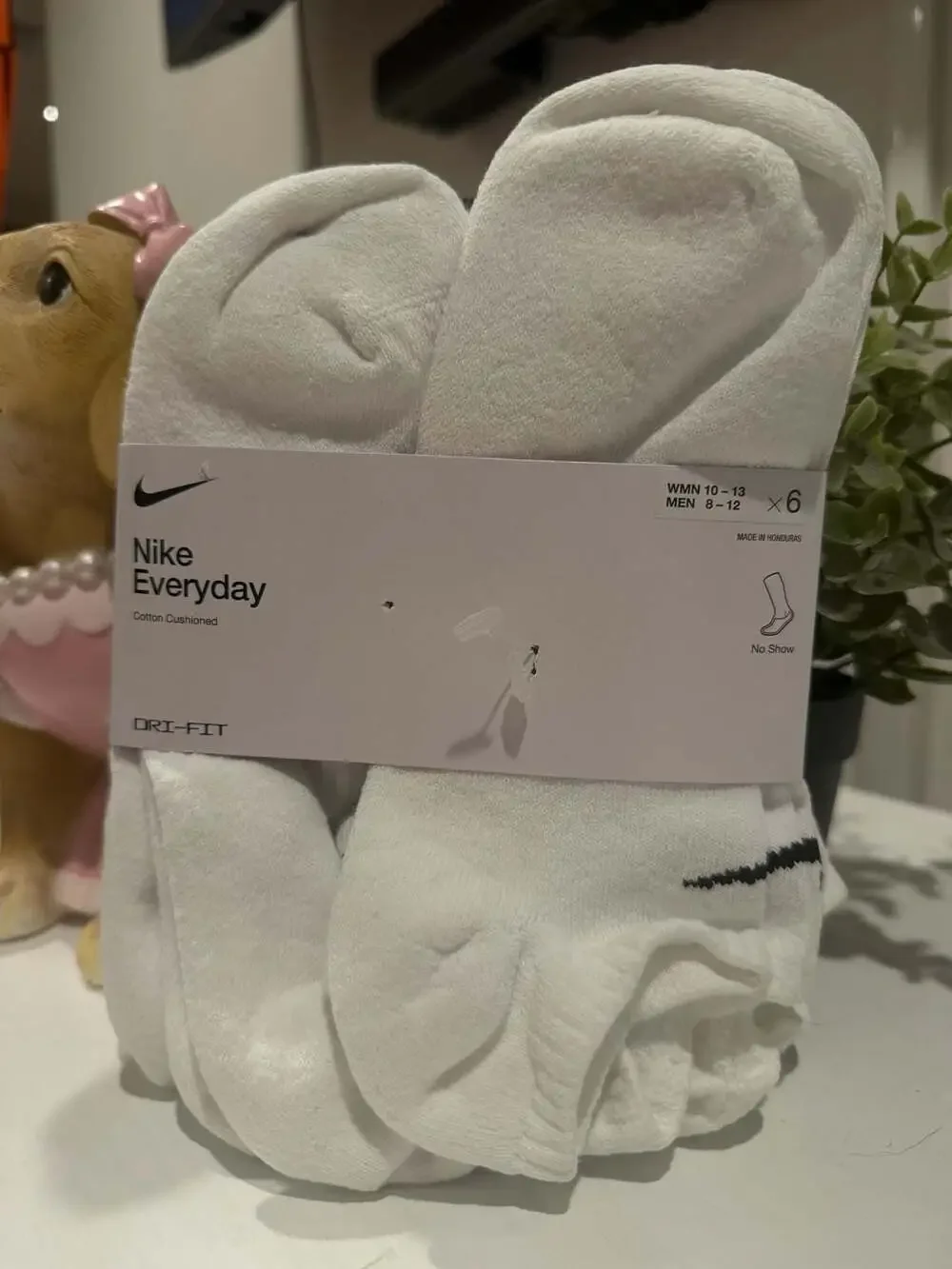 Nike Everyday Cotton Cushioned No-Show Socks (6-Pair Pack)